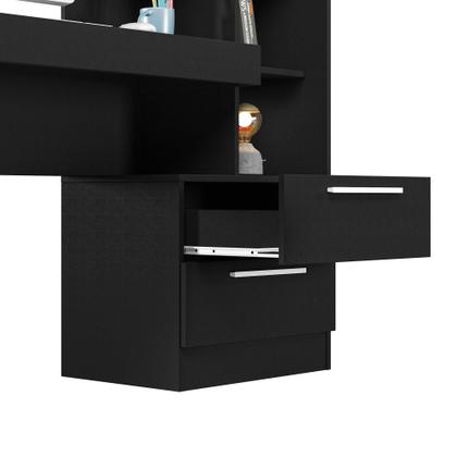 Imagem de Conjunto Para Escritório 2 Peças com Mesa e Armário 4 portas Notável Móveis