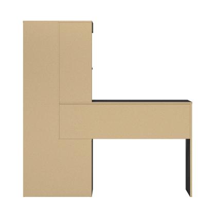 Imagem de Conjunto Para Escritório 2 Peças com Mesa e Armário 4 portas Notável Móveis