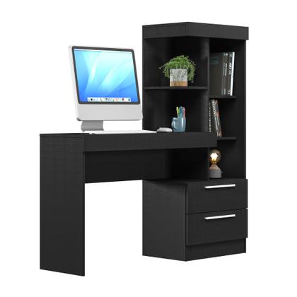 Imagem de Conjunto Para Escritório 2 Peças com Mesa e Armário 4 portas Notável Móveis