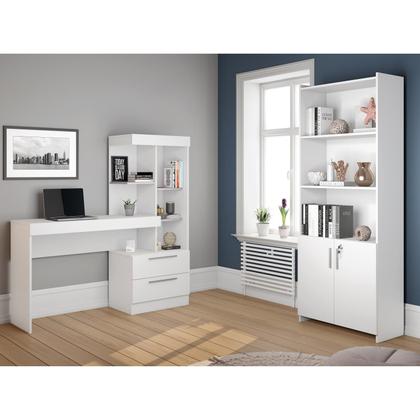 Imagem de Conjunto Para Escritório 2 Peças com Mesa e Armário Notável Móveis