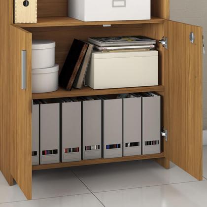 Imagem de Conjunto Para Escritório 2 Peças com Mesa e Armário Notável Móveis