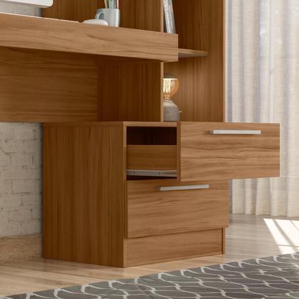 Imagem de Conjunto Para Escritório 2 Peças com Mesa e Armário Notável Móveis