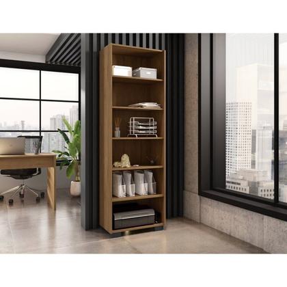 Imagem de Conjunto para Escritório 4 Peças com Escrivaninha Gávea 1 Gaveteiro e 2 Armários Espresso Móveis