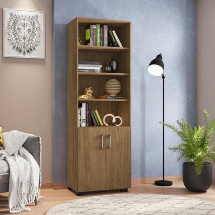 Imagem de Conjunto para Escritório 4 Peças com Escrivaninha Gávea 1 Gaveteiro e 2 Armários Espresso Móveis