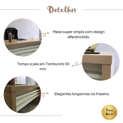 Imagem de Conjunto para Escritório com 4 Mesas Tamburato 1400