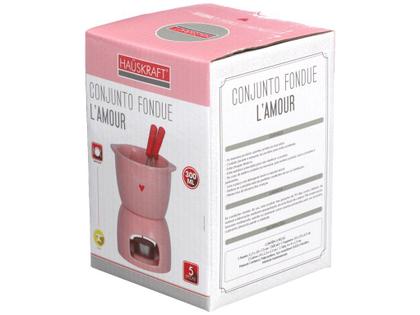 Imagem de Conjunto Para Fondue 5 Peças Rosa Lamour Hauskraft