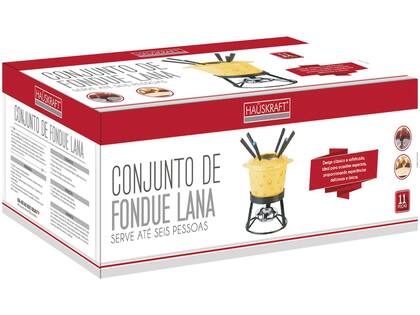 Imagem de Conjunto Para Fondue Cerâmica 11 Peças Amarelo Lana Cream Hauskraft