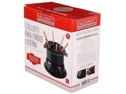 Imagem de Conjunto para Fondue com 11 peças na Cor Preta