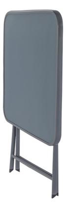 Imagem de Conjunto Para Jardim 3 Pecas Em Aco Cinza Escuro Emys