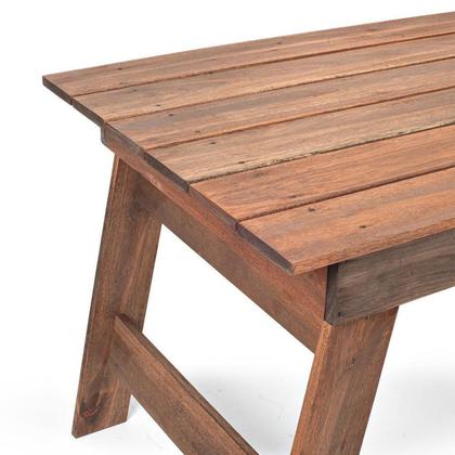 Imagem de Conjunto para Jardim com 2 Bancos em Madeira Maciça