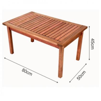 Imagem de Conjunto para Jardim com Mesa Lateral, 2 Poltronas e Banco em Madeira Maciça Havelock