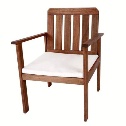 Imagem de Conjunto para Jardim com Mesa Lateral, 2 Poltronas e Banco em Madeira Maciça Havelock