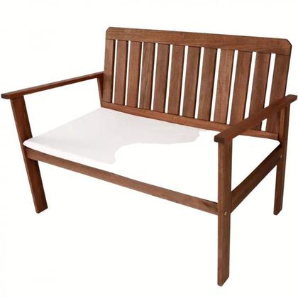 Imagem de Conjunto para Jardim com Mesa Lateral, 2 Poltronas e Banco em Madeira Maciça Havelock