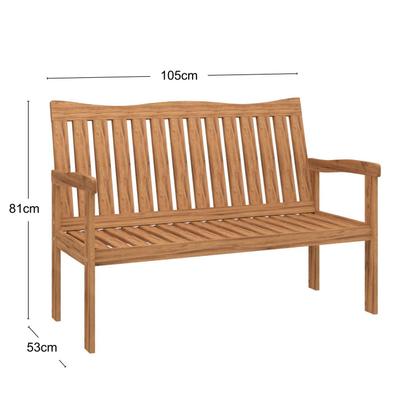 Imagem de Conjunto para Jardim de Madeira Eucalipto Solaris com Almofada Yescasa