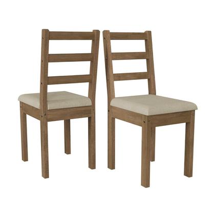 Imagem de Conjunto para Jardim Madeira Maciça 160x80cm 1 Mesa 6 Cadeiras Assento Estofado Itália