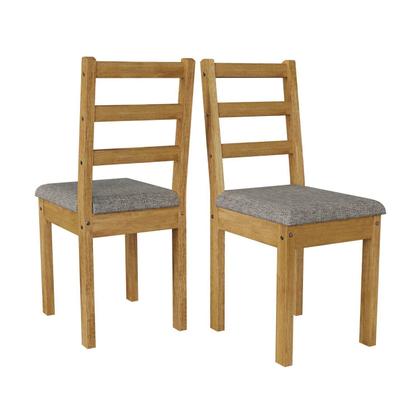 Imagem de Conjunto para Jardim Madeira Maciça Mesa 160x78cm Cadeiras Assento Estofado Itália Cera Mel/Café