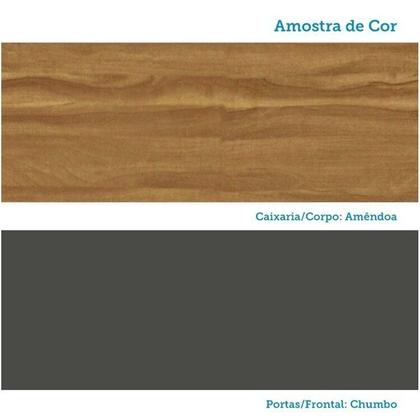 Imagem de Conjunto para Lavanderia com 2 Peças 100% Mdf com Vidro Reflecta Itália Espresso Móveis