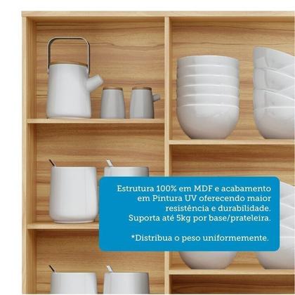Imagem de Conjunto para Lavanderia com 2 Peças 100% Mdf com Vidro Reflecta Itália Espresso Móveis