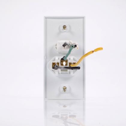 Imagem de Conjunto para móveis com  Interruptor Simples 3A 250V~+ Tomada 2P+T 10A Branca CM1-31 Margirius