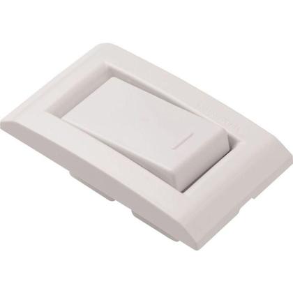 Imagem de Conjunto Para Móvel 1 Interruptor Simples 10 A Tramontina Liz Branco