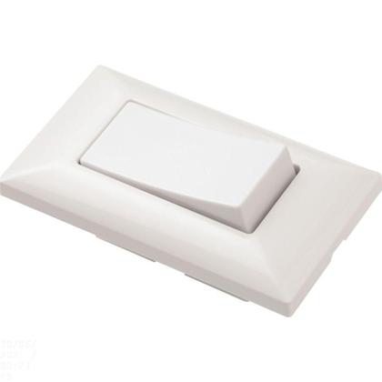 Imagem de Conjunto Para Móvel 1 Interruptor Simples 6 A Tramontina Aria Branco Tramontina