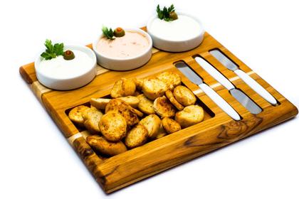 Imagem de Conjunto para Patê com Espátulas e Porcelana
