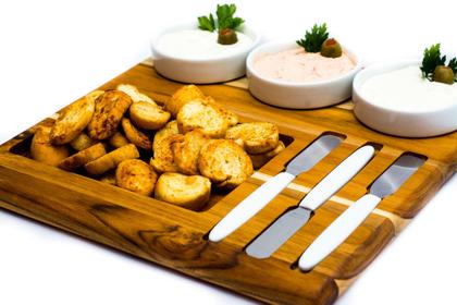 Imagem de Conjunto para Patê com Espátulas e Porcelana