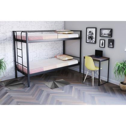 Imagem de Conjunto para Quarto 1 Beliche e 1 Estante com Rodízios 3 Prateleiras