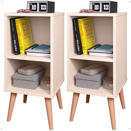 Imagem de Conjunto Para Quarto Cabeceira Dubai 1.40 Cama Casal com 2 Mesas de Cabeceira Charme