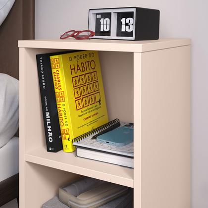 Imagem de Conjunto Para Quarto Cabeceira Dubai 1.40 Cama Casal com 2 Mesas de Cabeceira Charme