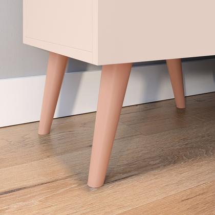 Imagem de Conjunto Para Quarto Cabeceira Julia 1.40 Cama Casal com 2 Mesas de Cabeceira Laura