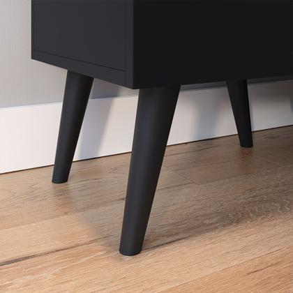 Imagem de Conjunto Para Quarto Cabeceira Julia 1.40 Cama Casal com 2 Mesas de Cabeceira Laura