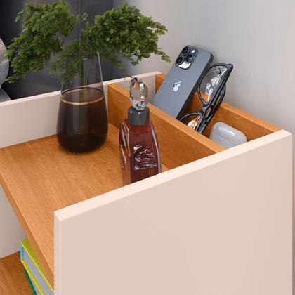 Imagem de Conjunto Para Quarto Cabeceira Julia 1.60 Cama Queen com 2 Mesas de Cabeceira Madero New