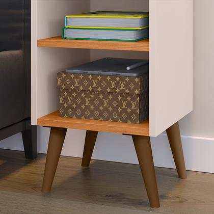 Imagem de Conjunto Para Quarto Cabeceira Julia 1.60 Cama Queen com 2 Mesas de Cabeceira Madero New