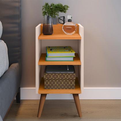 Imagem de Conjunto Para Quarto Cabeceira Julia 1.60 Cama Queen com 2 Mesas de Cabeceira Madero New