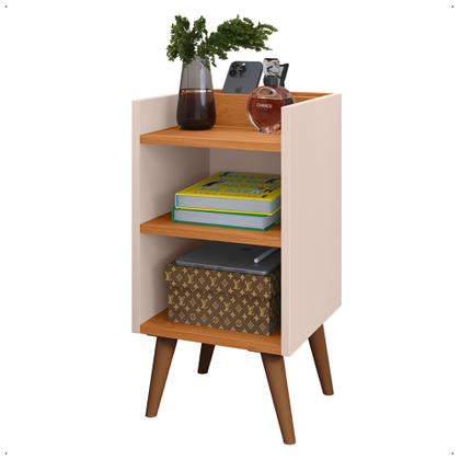 Imagem de Conjunto Para Quarto Cabeceira Julia 1.60 Cama Queen com 2 Mesas de Cabeceira Madero New