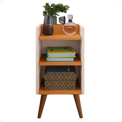 Imagem de Conjunto Para Quarto Cabeceira Julia 1.60 Cama Queen com 2 Mesas de Cabeceira Madero New