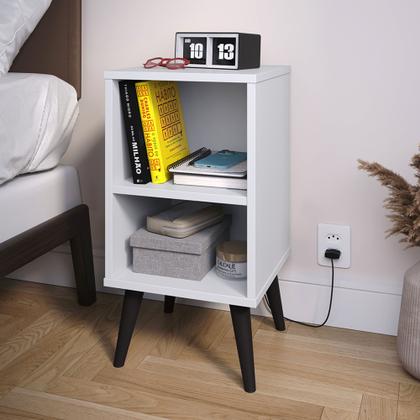 Imagem de Conjunto Para Quarto Cabeceira Rubi 1,40 Cama Casal com 2 Mesas de Cabeceira Charme