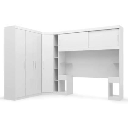 Imagem de Conjunto para Quarto com Guarda Roupa Modular Gênova Plus