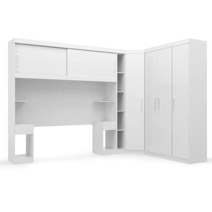 Imagem de Conjunto para Quarto com Guarda Roupa Modular Gênova Plus