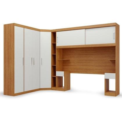 Imagem de Conjunto para Quarto com Guarda Roupa Modular Gênova Plus