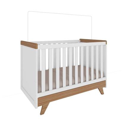 Imagem de Conjunto para Quarto de Bebê com Guarda Roupa 4 Portas e Berço Retrô