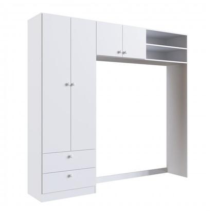 Imagem de Conjunto para Quarto de Bebê com Guarda-Roupas e Berço com Colchão