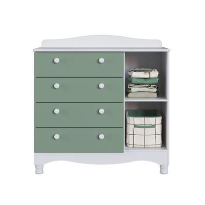 Imagem de Conjunto para Quarto Infantil com Guarda-roupa e Cômoda Trocador Encanto