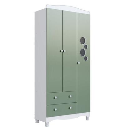 Imagem de Conjunto para Quarto Infantil com Guarda-roupa e Cômoda Trocador Encanto