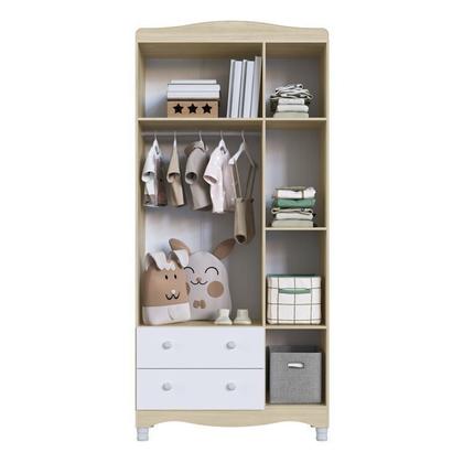 Imagem de Conjunto para Quarto Infantil com Guarda-roupa e Cômoda Trocador Encanto