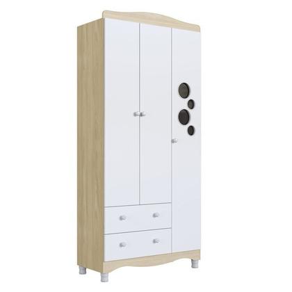 Imagem de Conjunto para Quarto Infantil com Guarda-roupa e Cômoda Trocador Encanto