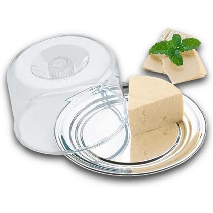 Imagem de Conjunto Para Queijo Minas/Ricota 2 Peças Vitrine 23cm Petúnia em Inox 1530/100 Brinox