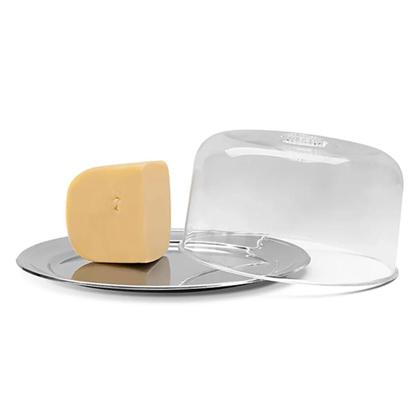 Imagem de Conjunto Para Queijo Minas/Ricota 2 Peças Vitrine 23cm Petúnia em Inox 1530/100 Brinox