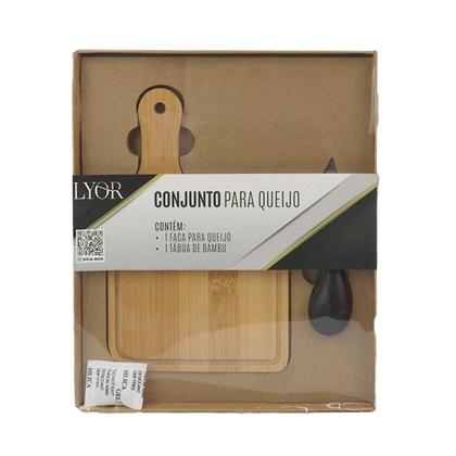 Imagem de Conjunto Para Queijos e Frios Bambu 2 Pçs Tábua - Tudo em Caixa
